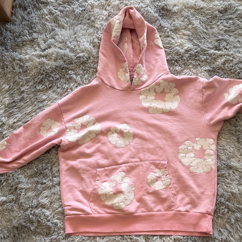 Pink Floral Hoodie